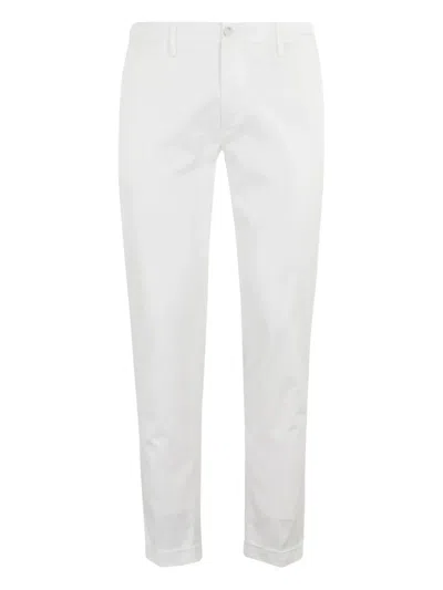 Re-hash Turn-up Hem Chinos In White