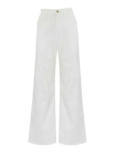 Re-hash Avril Trousers In White Denim