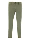 Re-hash Welt Pocket Turn-up Trousers In Green