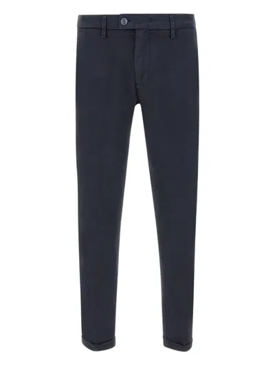 Re-hash Welt-pockets Buttoned Trousers In Blue