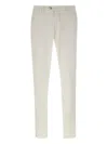 Re-hash Welt-pockets Cotton-blend Trousers In White
