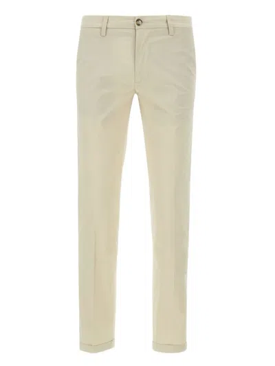 Re-hash Welt-pockets Cuffed Trousers In Neutral