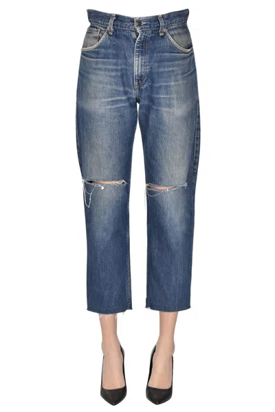 Re Love It Customized Levis Jeans In Blue
