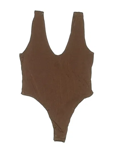 Pre-owned Re Ona Bodysuit In Brown