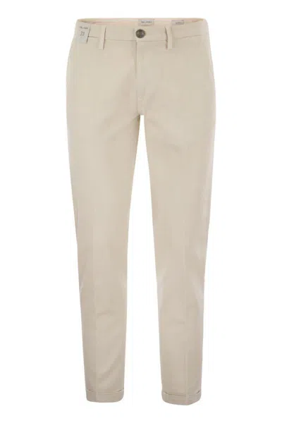 Re_hash Mucha - Stretch Cotton And Lyocell Chino In Gray