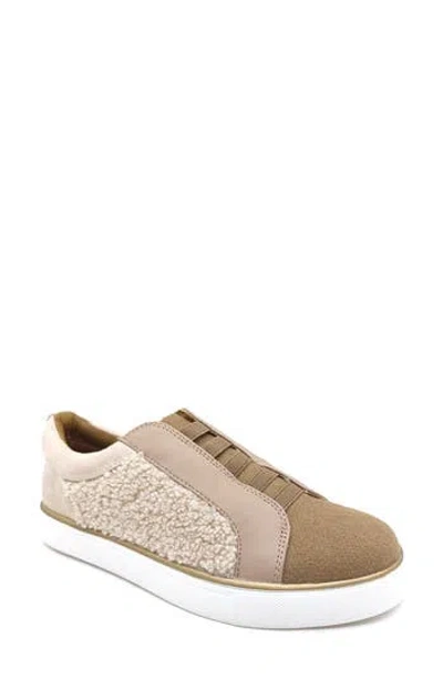 Reaction Kenneth Cole Bonnie Cozy Slip-on Sneaker In Porcelain Mix Fabric