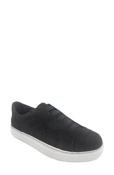 Reaction Kenneth Cole Bonnie Rhinestone Quilt Sneaker In Black Micro