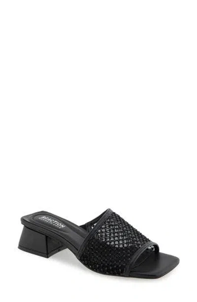 Reaction Kenneth Cole Buenita Slide Sandal In Black/black Mesh