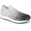 Reaction Kenneth Cole Cameron Jewel Jogger Sneaker In Black Ombre Knit