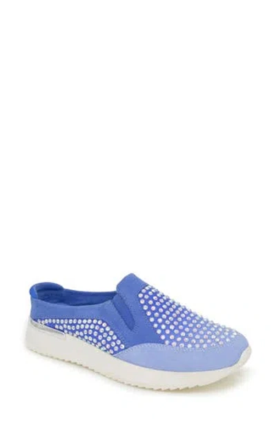 Reaction Kenneth Cole Cameron Rhinestone Sneaker Mule In Blue