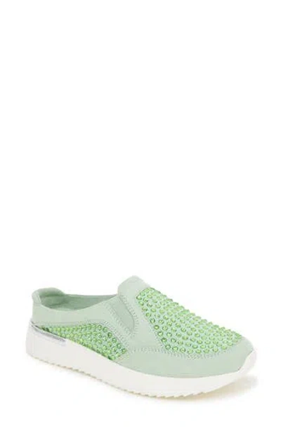 Reaction Kenneth Cole Cameron Rhinestone Sneaker Mule In Green