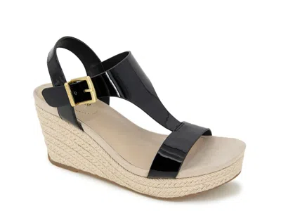 Reaction Kenneth Cole Card Wedge Sandal In Black