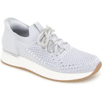 Reaction Kenneth Cole Clancy Knit Sneaker In Grey Knit