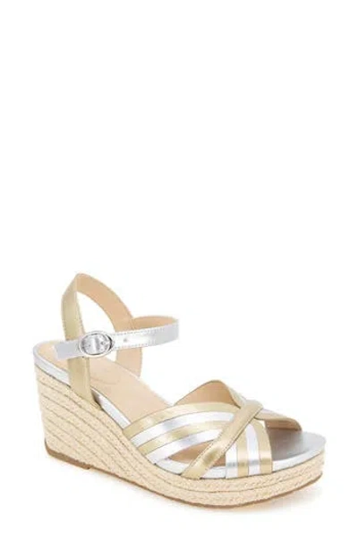 Reaction Kenneth Cole Comi Espadrille Wedge Sandal In Neutral
