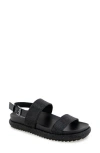 Reaction Kenneth Cole Darleen Sandal In Black/crystal