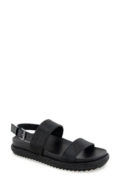 Reaction Kenneth Cole Darleen Sandal In Black/crystal