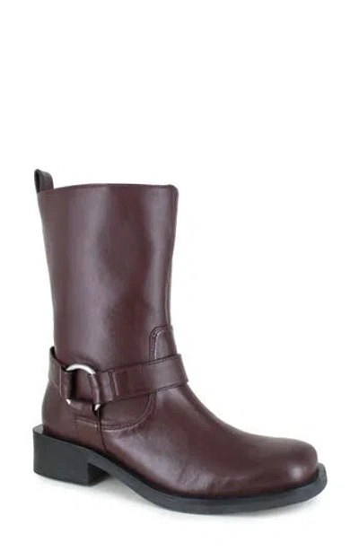 Reaction Kenneth Cole Diona Harness Boot In Burgundy