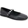 Reaction Kenneth Cole Elda Embellished Mary Jane Flat In Black