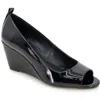 Reaction Kenneth Cole Elinor Wedge Pump In Black Patent