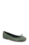 Reaction Kenneth Cole Elstree Ballet Flat In Green