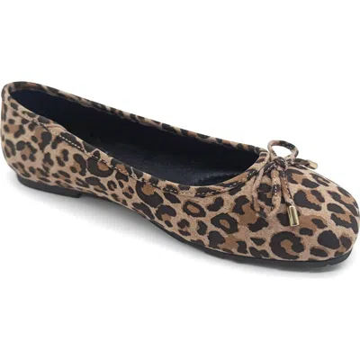 Reaction Kenneth Cole Elstree Ballet Flat In Leopard Micro