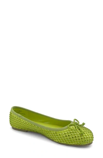 Reaction Kenneth Cole Elstree Mesh Ballet Flat In Lime