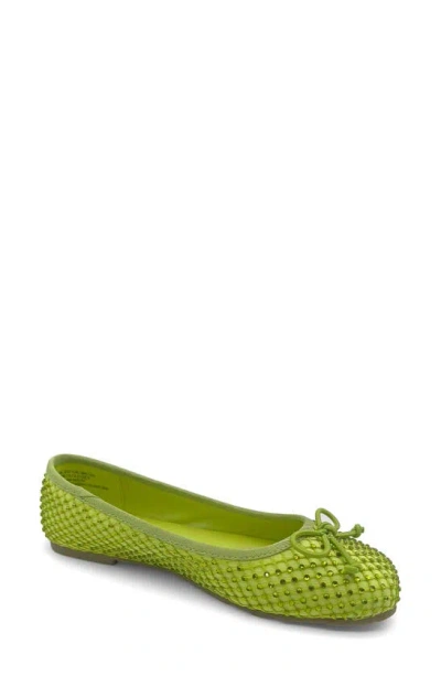 Reaction Kenneth Cole Elstree Mesh Ballet Flat In Green