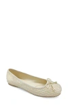 Reaction Kenneth Cole Elstree Mesh Ballet Flat In Porcelain