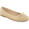 Reaction Kenneth Cole Elstree Perforated Ballet Flat In Yellow