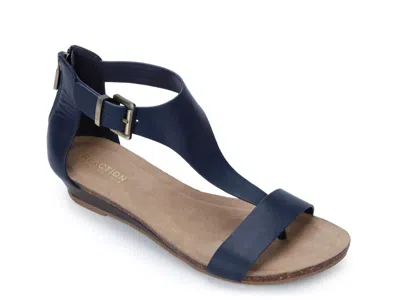 Reaction Kenneth Cole Great Gal Wedge Sandal In Blue