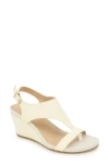 Reaction Kenneth Cole Greatly Platform Wedge Sandal In Natural Weave