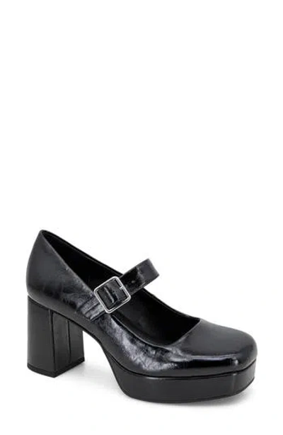 Reaction Kenneth Cole Klair Block Heel Mary Jane In Black