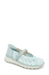 Reaction Kenneth Cole Kuerq Ez Mary Jane Sneaker In Blue Multi Knit