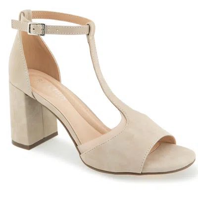 Reaction Kenneth Cole Lady T-strap Sandal In Brown