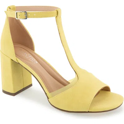 Reaction Kenneth Cole Lady T-strap Sandal In Green