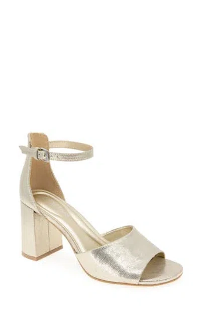 Reaction Kenneth Cole Lottie Ankle Strap Sandal In Gold