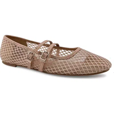 Reaction Kenneth Cole Malibu Crochet Flat In Brown