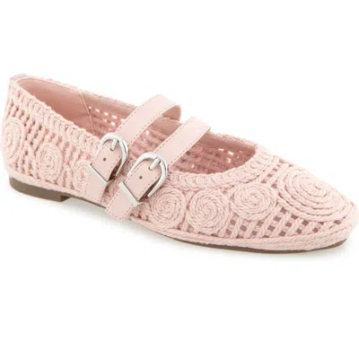 Reaction Kenneth Cole Malibu Crochet Flat In Pink