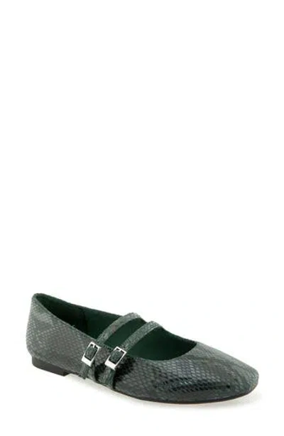 Reaction Kenneth Cole Malibu Mary Jane Flat In Pine Grove Snake