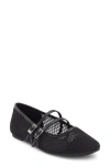 Reaction Kenneth Cole Malibu Mesh Mary Jane Flat In Black