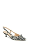 Reaction Kenneth Cole Manchester Slingback Kitten Heel Pump In Animal Print