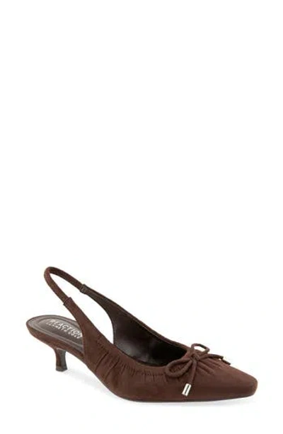 Reaction Kenneth Cole Mango Kitten Heel Slingback Pump In Black
