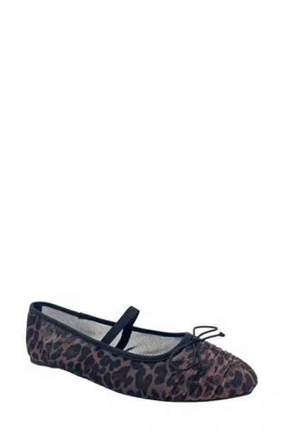 Reaction Kenneth Cole Margie Mary Jane Flat In Animal Print
