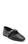 Reaction Kenneth Cole Maxi Studded Mary Jane Flat In Black