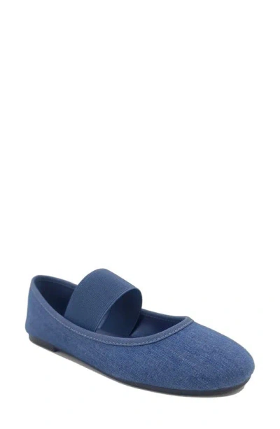Reaction Kenneth Cole Porta Ballet Flat In Denim