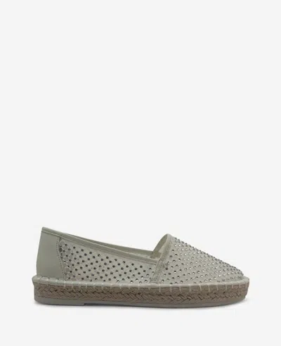Reaction Kenneth Cole Reaction - Bonne Crystal Mesh Espadrille In Cream Crystal Mesh