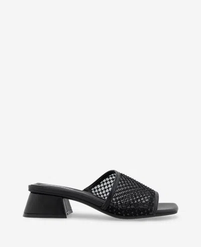 Reaction Kenneth Cole Reaction - Buenita Crystal Mesh Sandal In Black,black Mesh