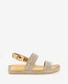 Reaction Kenneth Cole Reaction - Debra Two Band Crystal Sandal In Bronze Crystal