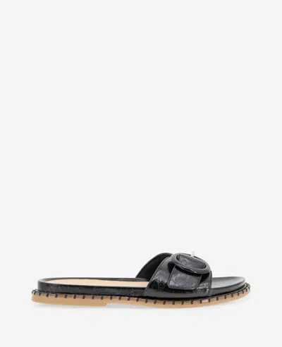 Reaction Kenneth Cole Reaction - Syrena Buckle Slide Sandal In Black