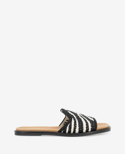 Reaction Kenneth Cole Reaction - Warmth Zebra Print Knit Sandal In Zebra Knit
